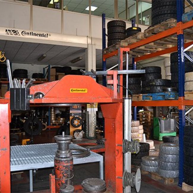 Cambio de ruedas industriales