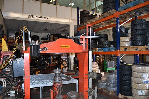 Cambio de ruedas industriales